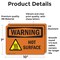 Signmission Hot Surface Sign, 7 in H x 10 in W, Vinyl Decal, Hot Surface With Symbol OS-2PACK-WS-D-710-L-12188 - alternate 5